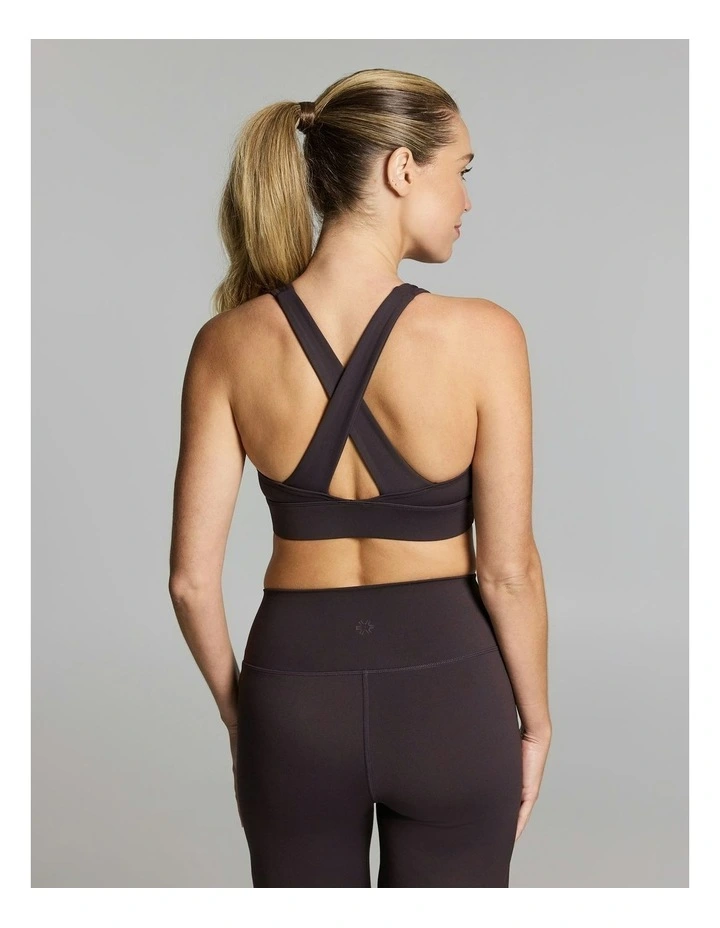 Twist Front Medium Impact Sports Bra Nutmeg image 3