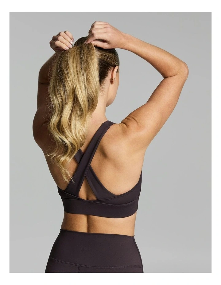 Twist Front Medium Impact Sports Bra Nutmeg image 4