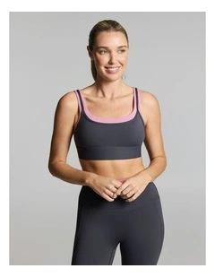 Double Up High Impact Sports Bra Zinc