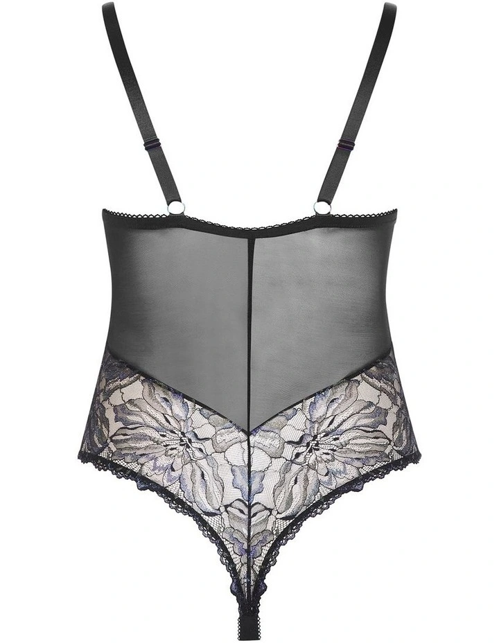 Ingrid Underwire Lace Bodysuit in Black image 4