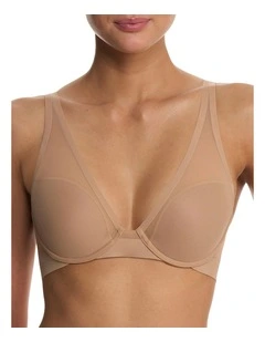 True Zen Lightly-Padded Mesh Plunge T-Shirt Bra