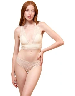 Gaia Racerback Padded Longline Lace Bralette