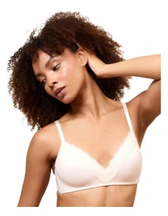 Brooklyn Lace Trim V-Neck Wireless Padded Bralette
