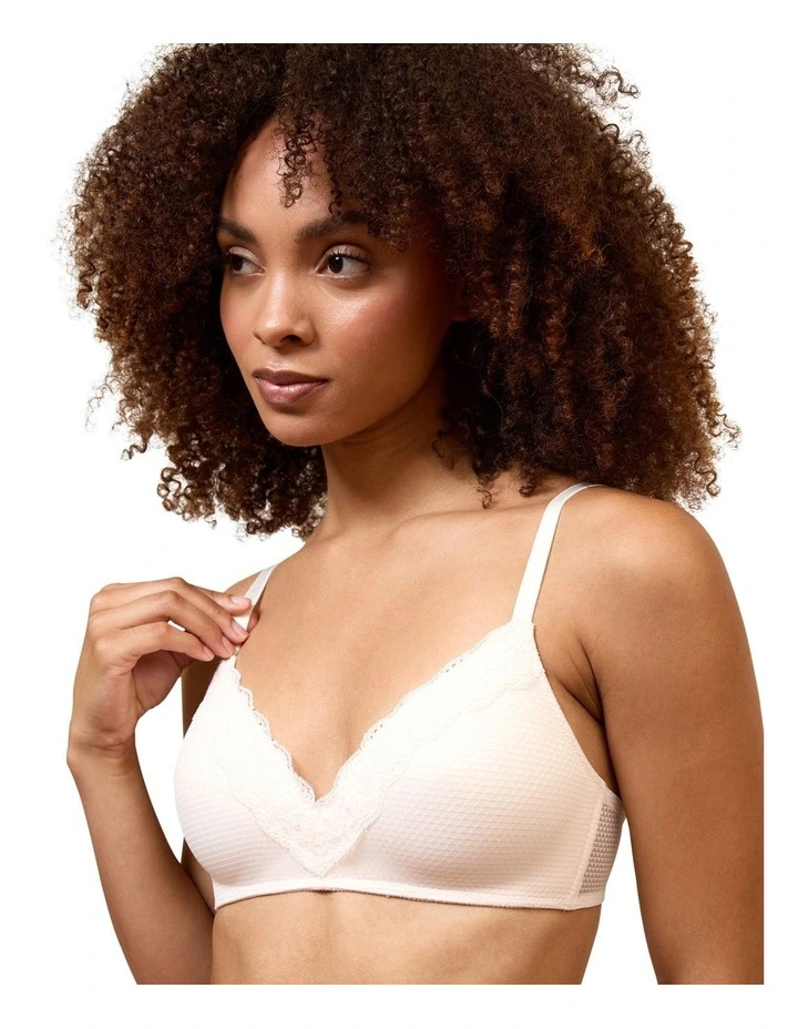 Brooklyn Lace Trim V-Neck Wireless Padded Bralette image 3
