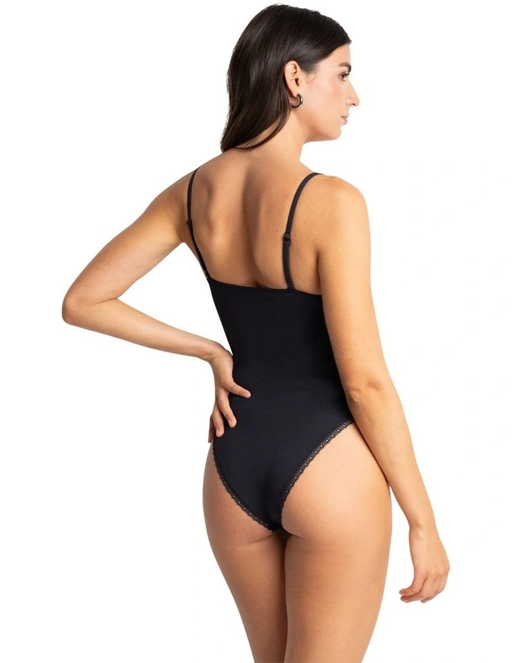 Charlotte High Leg Modal & Cotton Bodysuit image 2