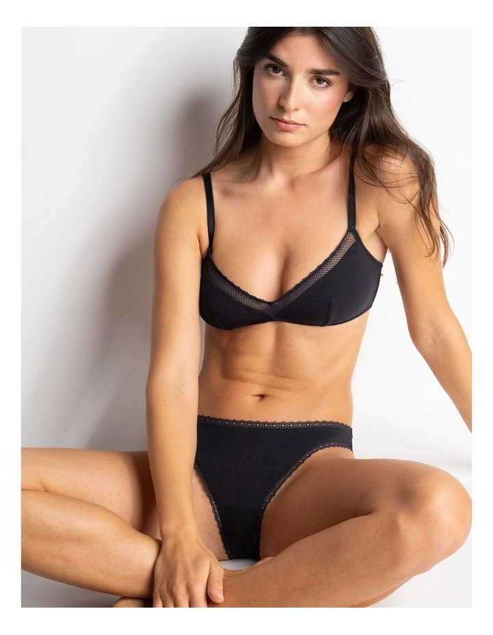 Charlotte Wirefree Unpadded Modal & Cotton Bralette image 3