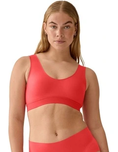 Back & Side Smoothing Wirefree Crop Top Bra
