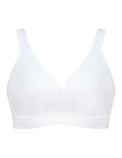 Athleisure Cotton Padded Strap Wirefree Bra