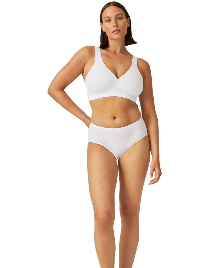 Athleisure Cotton Padded Strap Wirefree Bra image 2