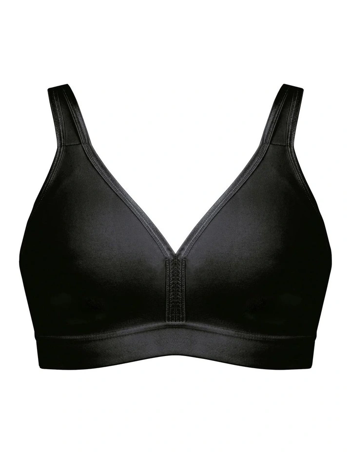Athleisure Cotton Padded Strap Wirefree Bra image 1