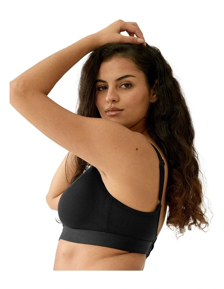 Athleisure Cotton Padded Strap Wirefree Bra image 6