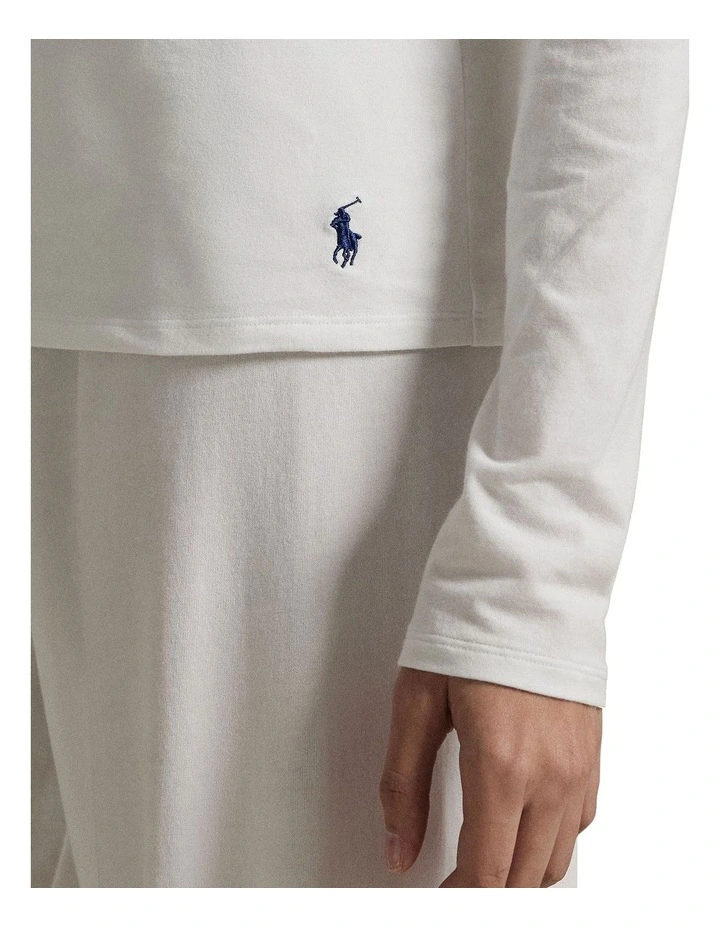 Club Cotton Long Sleeve Crew Neck Sleep T-Shirt image 6