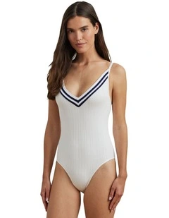 Cricket Cable Knit V Neck Lingerie Bodysuit