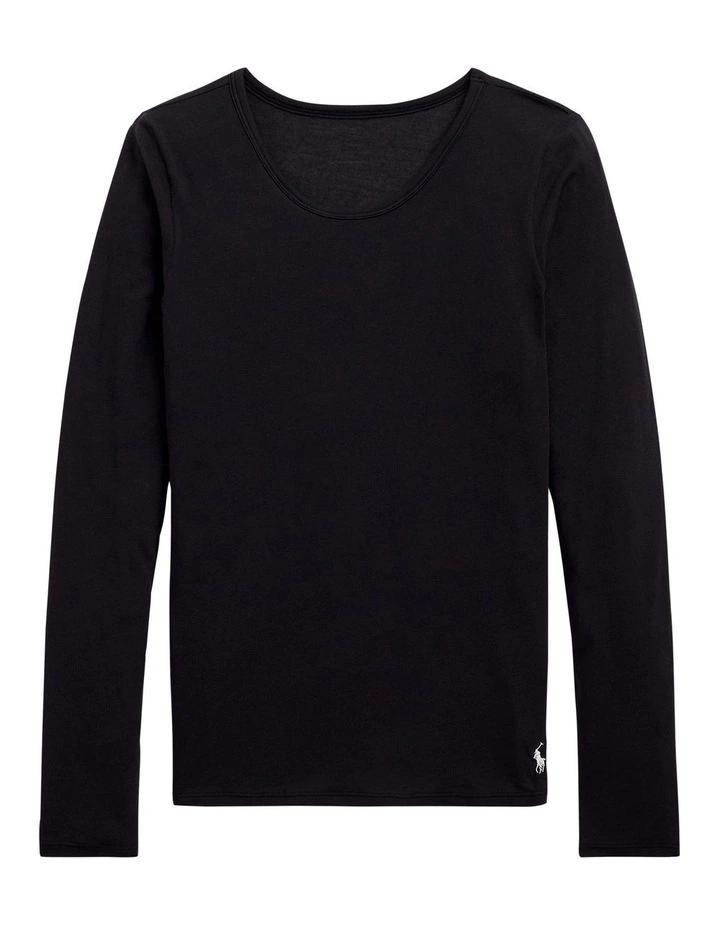 Club Cotton Long Sleeve Crew Neck Sleep T-Shirt image 1