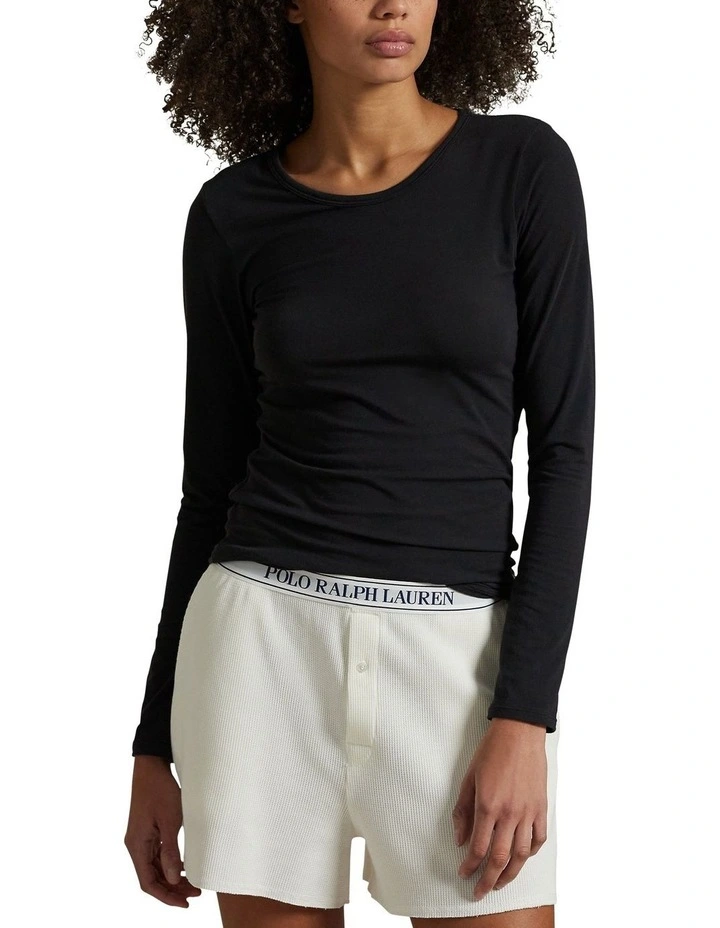 Club Cotton Long Sleeve Crew Neck Sleep T-Shirt image 6