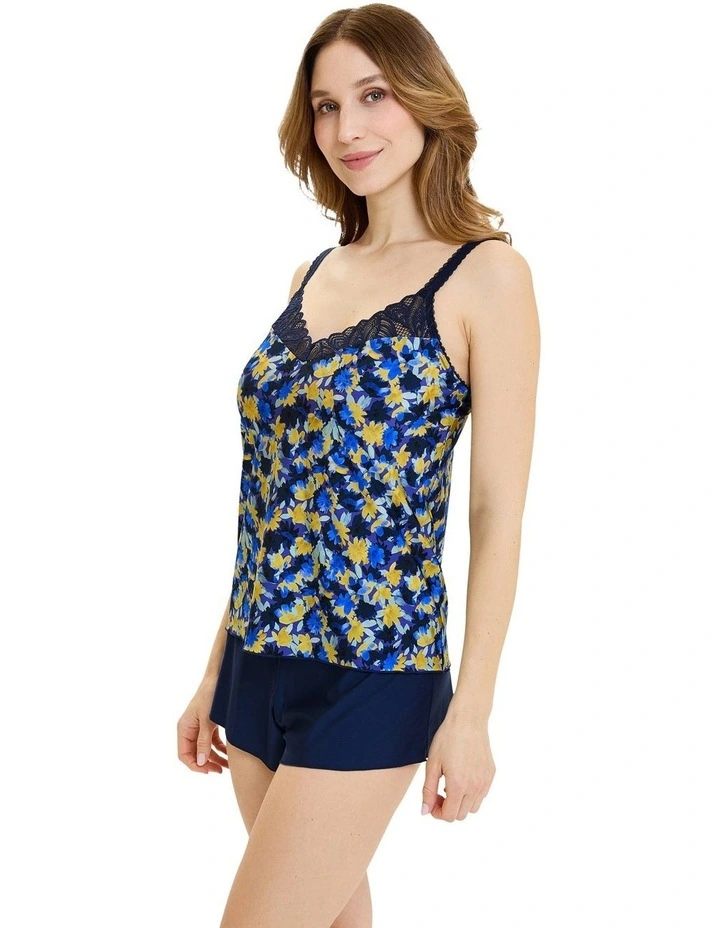 Clia Microfibre Pyjama Camisole with Lace image 4