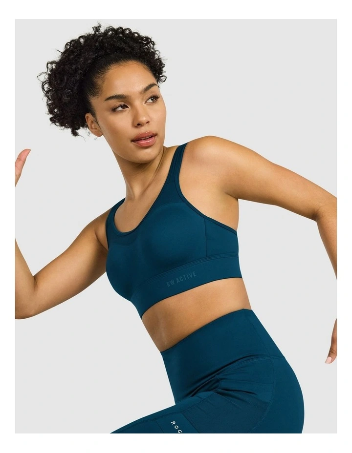 Evolve Moulded Adjustable High Impact Sports Bra Sea Blue image 5
