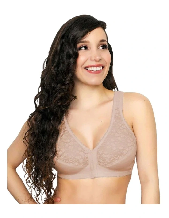 Front Close Wireless Lace Posture Support Bra image 1