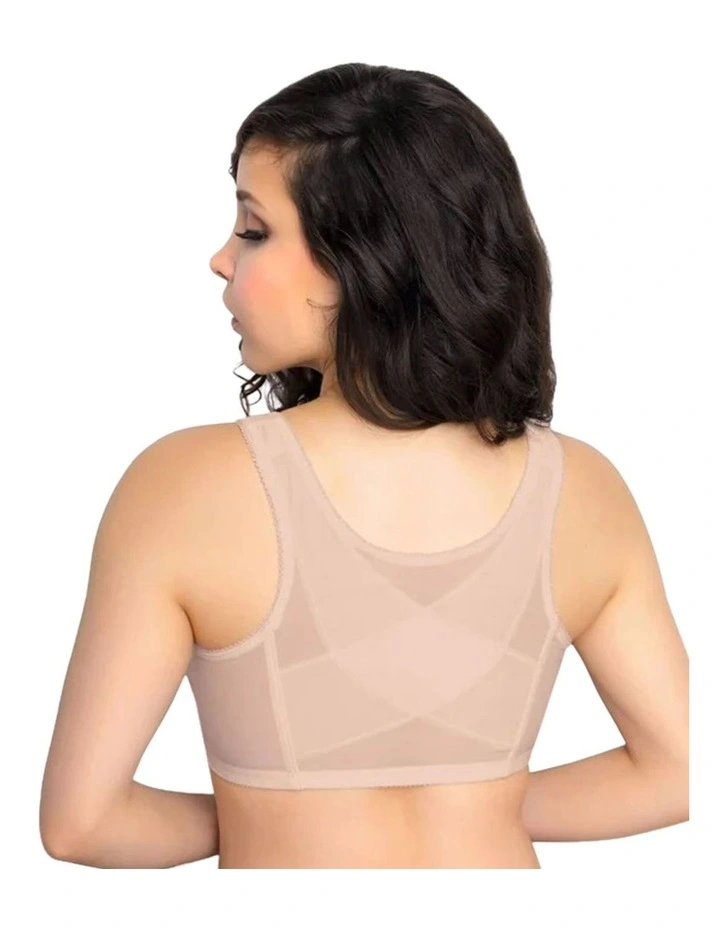 Front Close Wireless Lace Posture Support Bra image 2