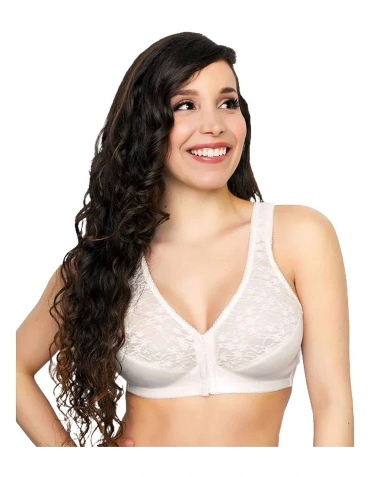 Front Close Wireless Lace Posture Support Bra image 1