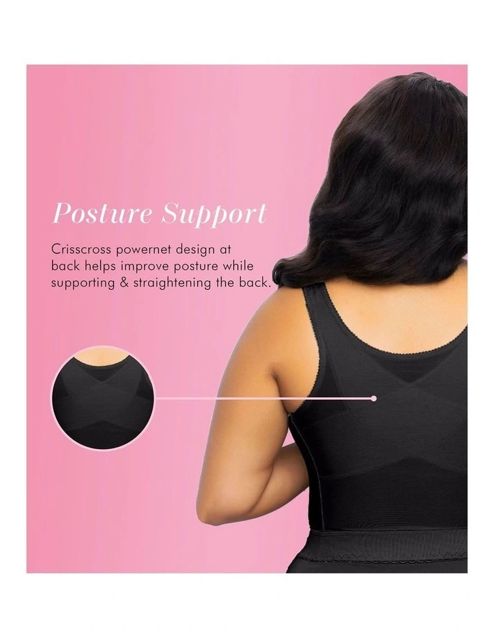 Front Close Bustier Longline Posture Support Bra image 4