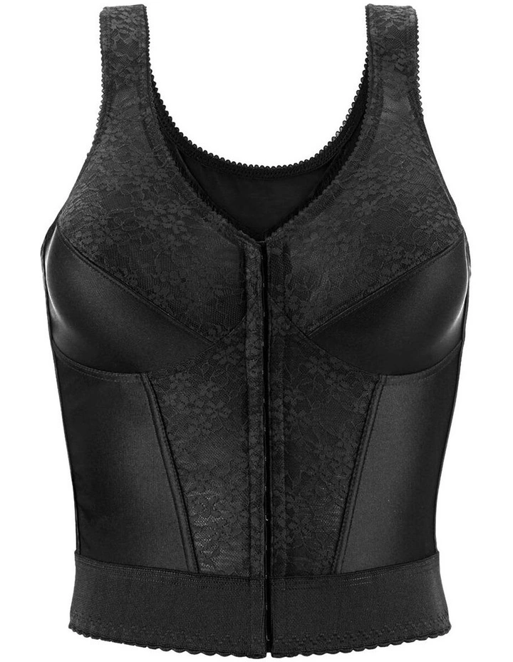 Front Close Bustier Longline Posture Support Bra image 6