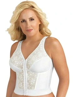 Front Close Bustier Longline Posture Support Bra
