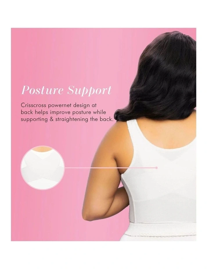 Front Close Bustier Longline Posture Support Bra image 5