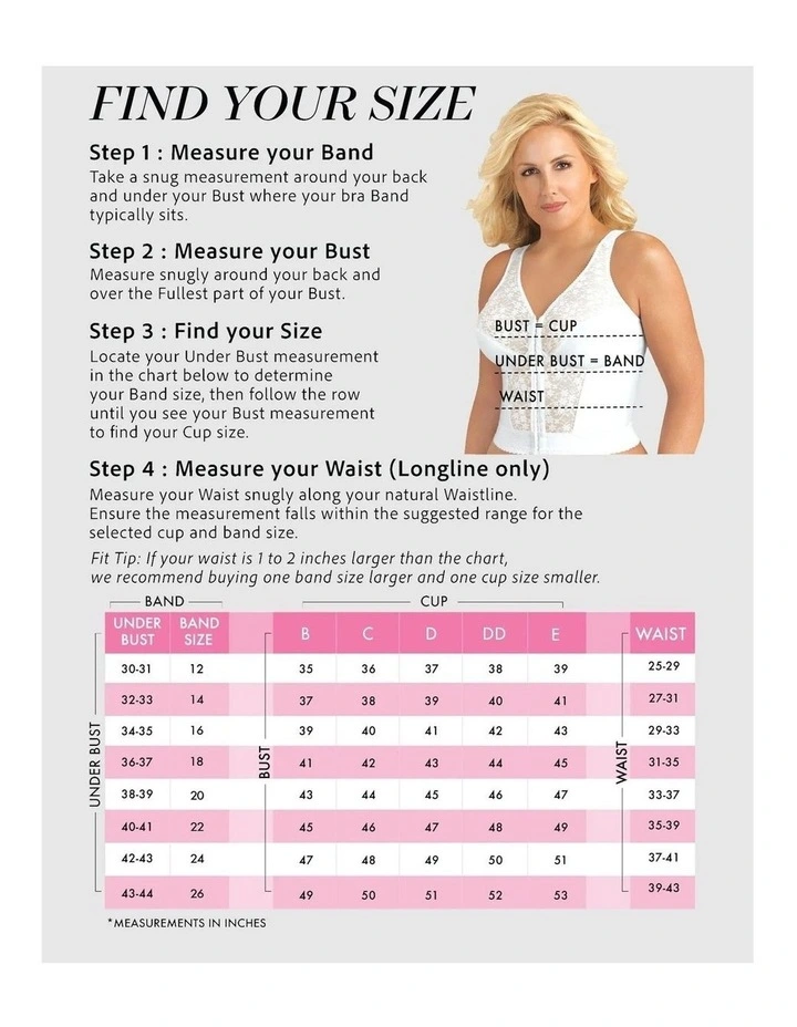 Front Close Bustier Longline Posture Support Bra image 7