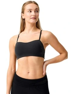 Decathlon - Women's Soft Strappy Light Support Sports Bra - Black