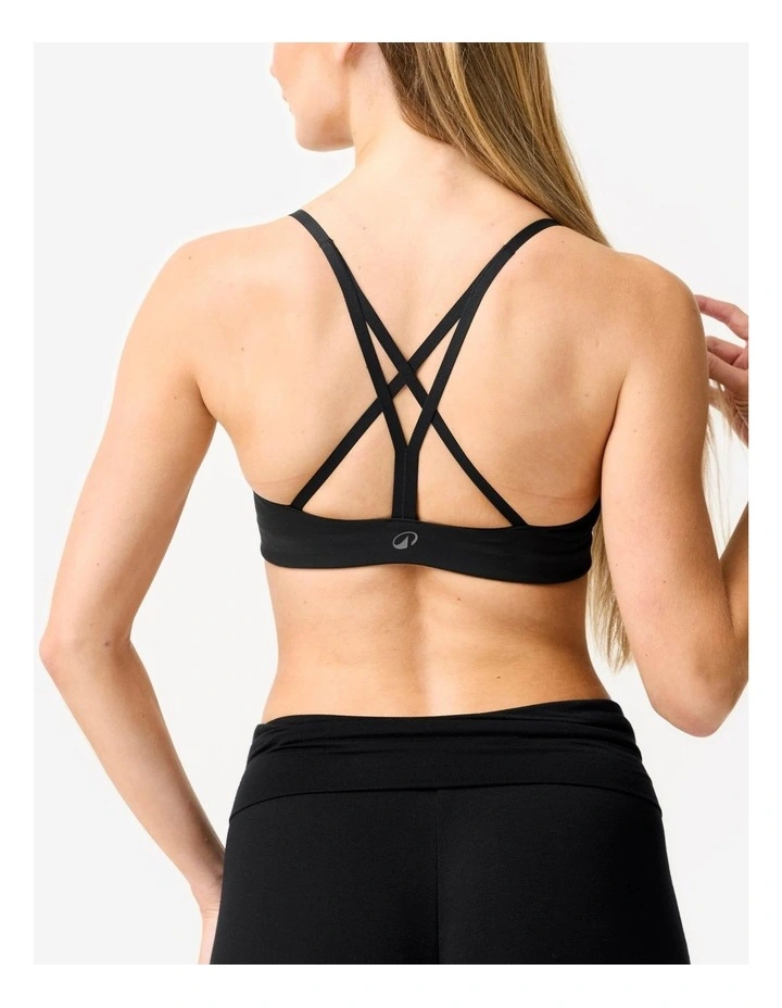 Decathlon - Women's Soft Strappy Light Support Sports Bra - Black image 5