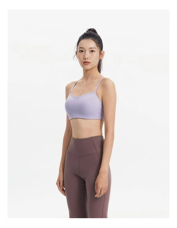 Decathlon - Women's Soft Strappy Light Support Sports Bra - Smoke Purple image 5