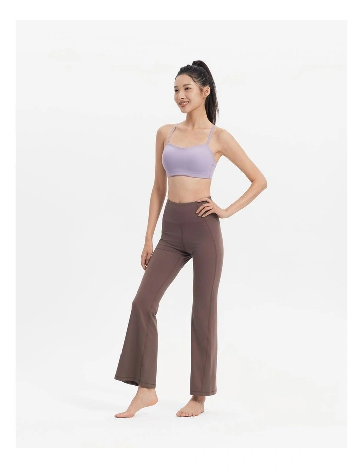 Decathlon - Women's Soft Strappy Light Support Sports Bra - Smoke Purple image 7