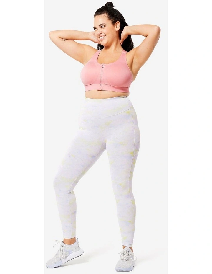 Decathlon | Women's High Support Zipped Sports Bra with Cups - Pink image 5