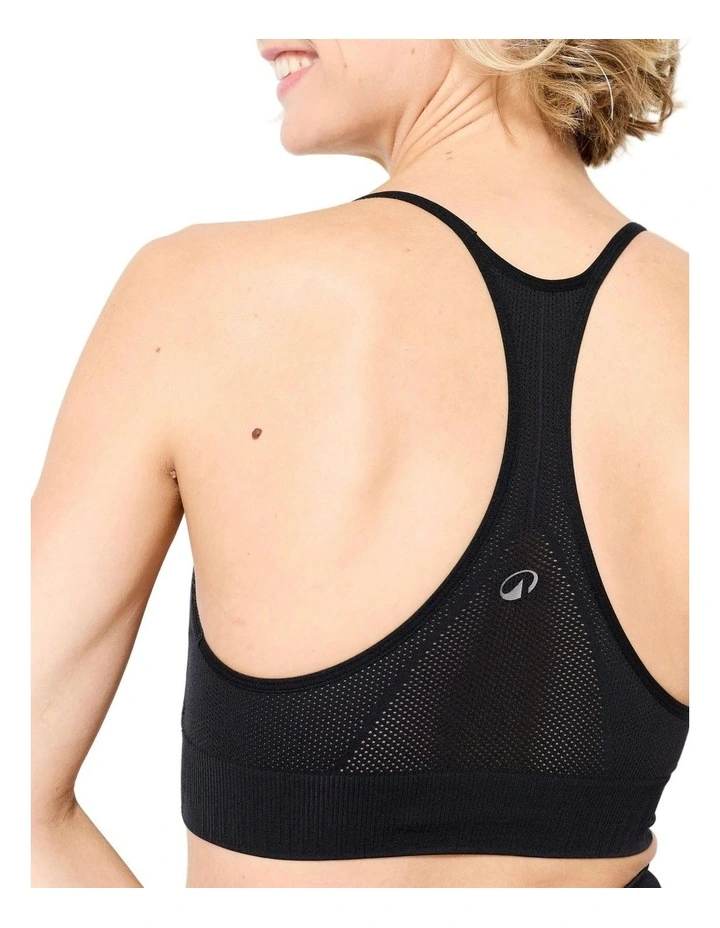 Decathlon | Seamless Yoga Crop Top Premium - Black image 2
