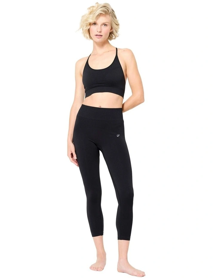 Decathlon | Seamless Yoga Crop Top Premium - Black image 5