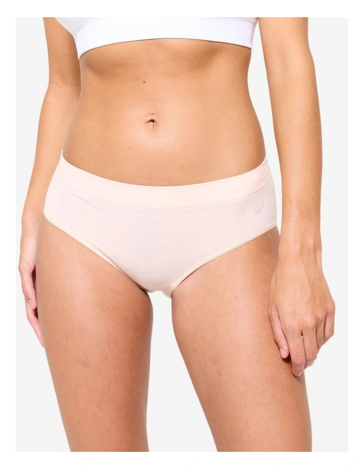 Decathlon - Women's Seamless Knickers Tri-Pack - Black/Quartz/Sage Grey image 5