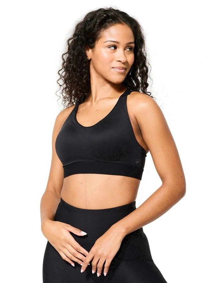 Decathlon - High Support Fitness Bra 900 - Black image 1