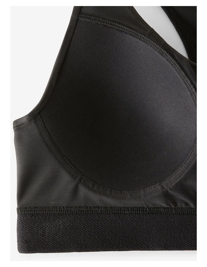 Decathlon - High Support Fitness Bra 900 - Black image 6