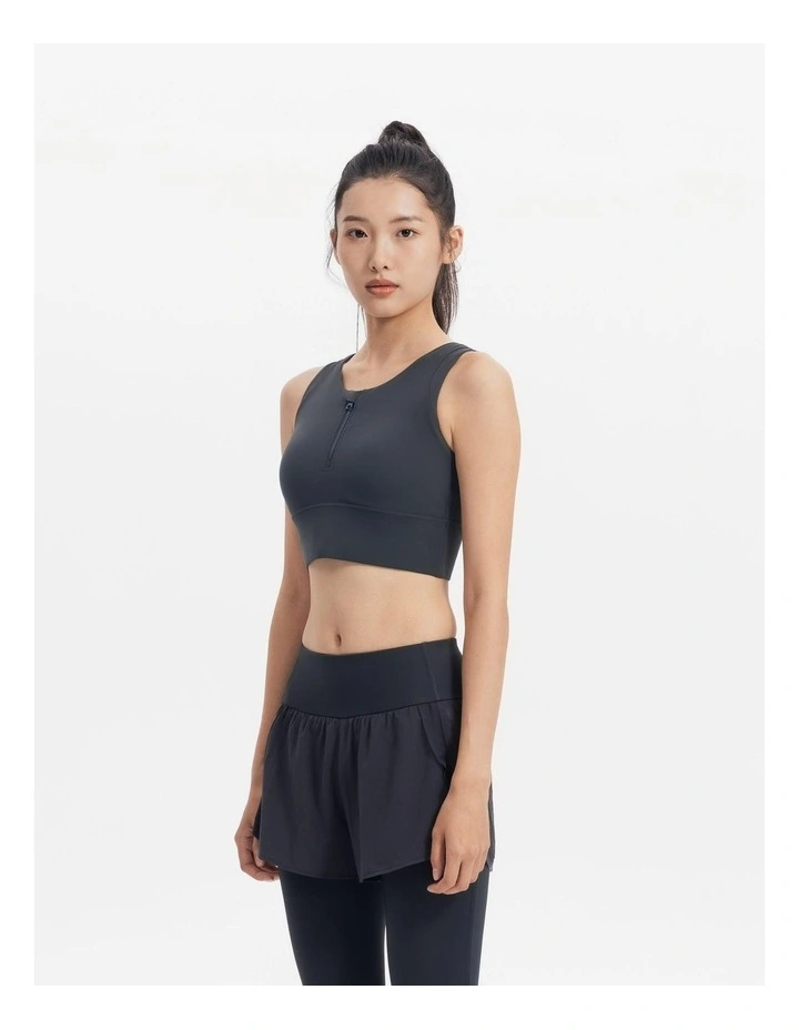 Decathlon - CN Half Zip Long bra 920, carbon grey image 3