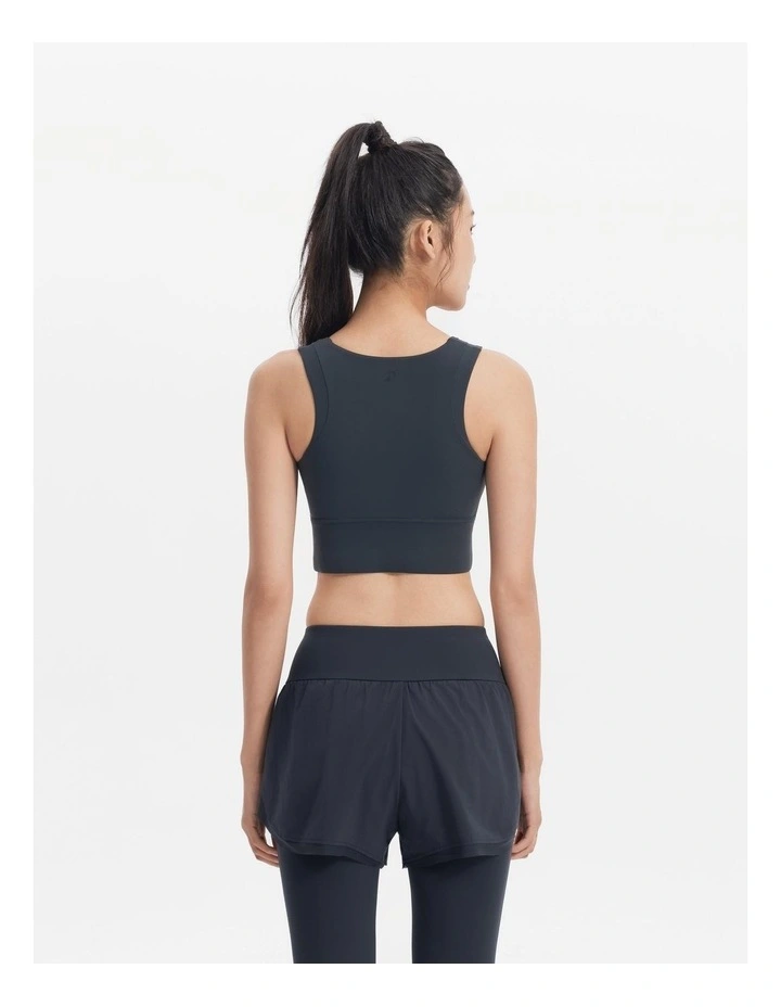 Decathlon - CN Half Zip Long bra 920, carbon grey image 4