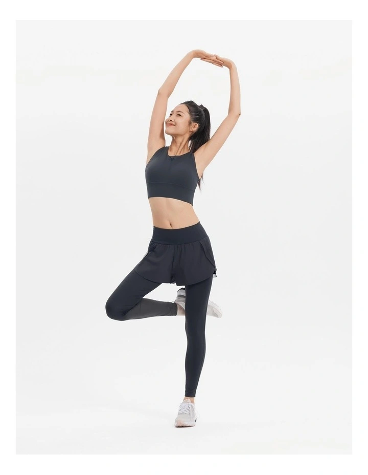 Decathlon - CN Half Zip Long bra 920, carbon grey image 7