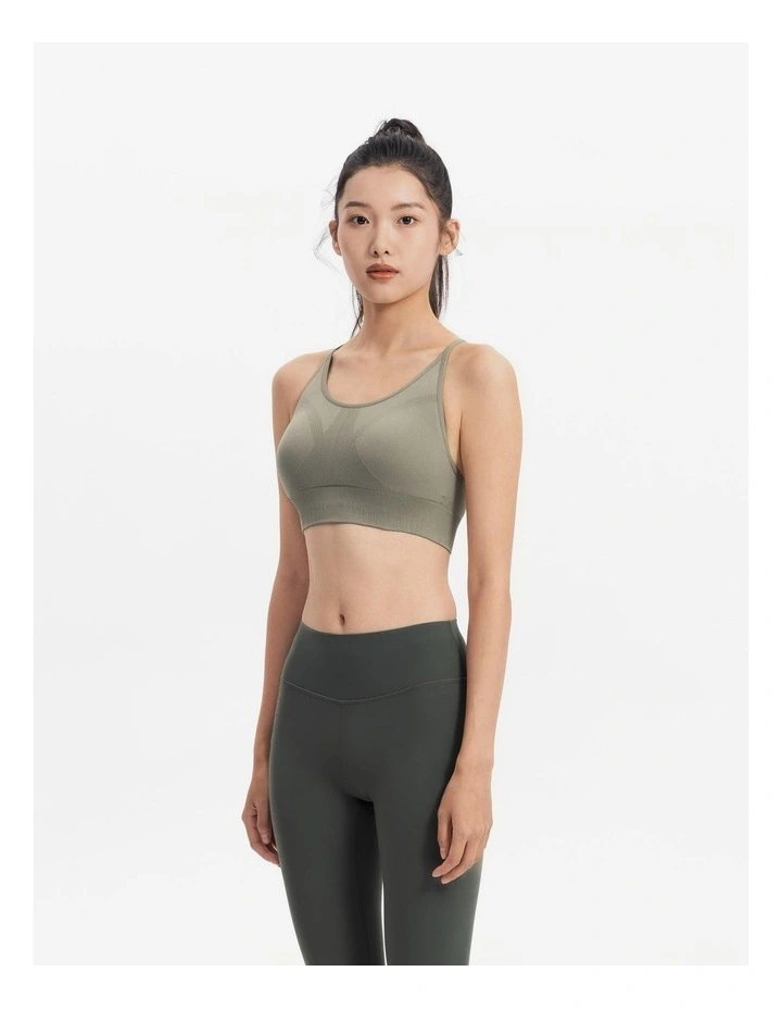 Decathlon - Women's Breathable Light Support Muscle Back Sports Bra - Clay Brown image 3