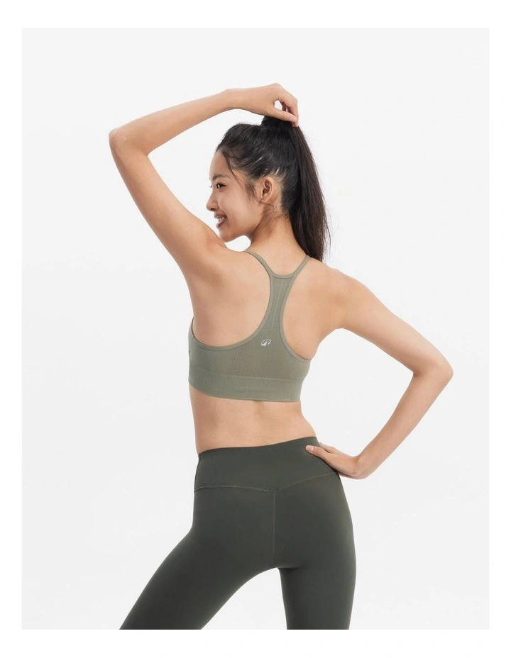 Decathlon - Women's Breathable Light Support Muscle Back Sports Bra - Clay Brown image 4