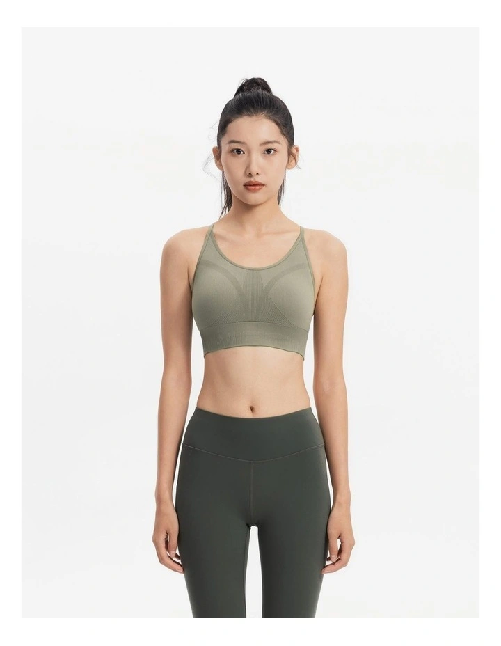 Decathlon - Women's Breathable Light Support Muscle Back Sports Bra - Clay Brown image 5