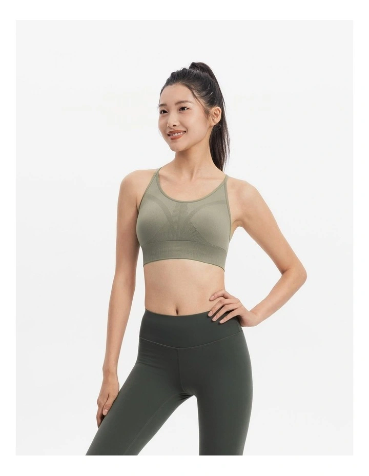 Decathlon - Women's Breathable Light Support Muscle Back Sports Bra - Clay Brown image 6