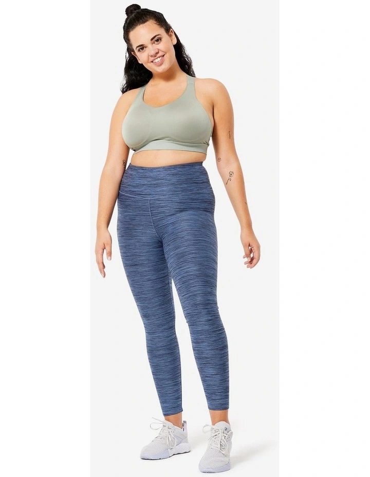 Decathlon - Women's High Support Adjustable Sports Bra with Cups - Sage Grey image 5