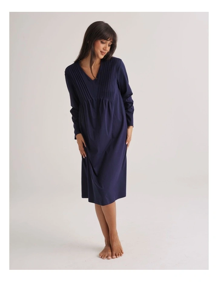 Love & Lustre Supima PinTuck Nightie in Midnight image 1