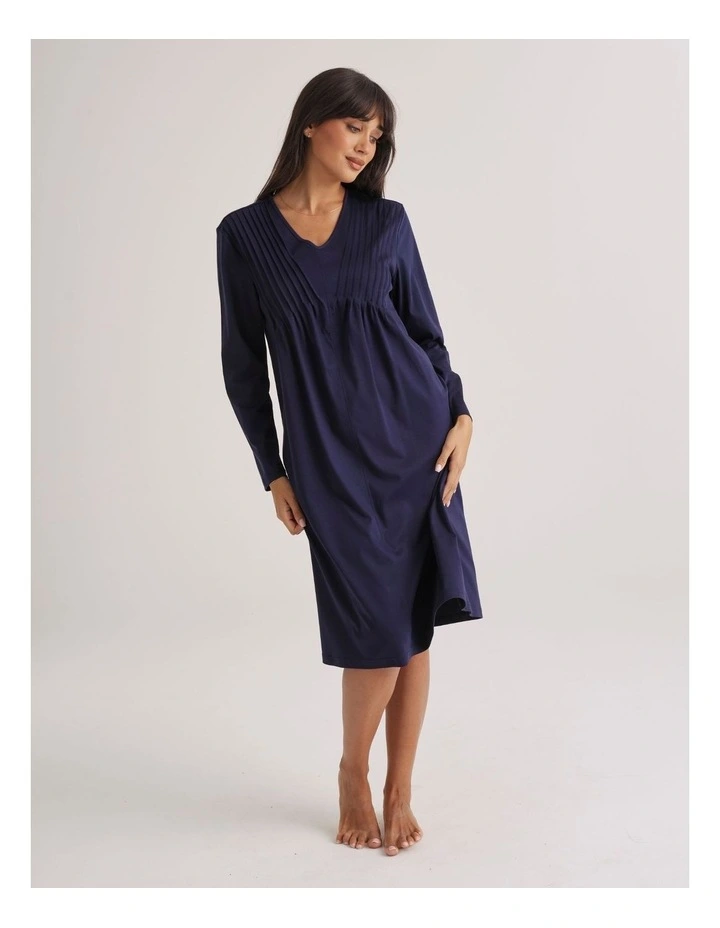 Love & Lustre Supima PinTuck Nightie in Midnight image 3