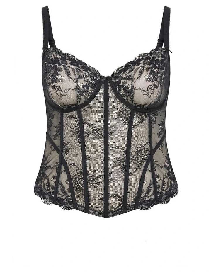 Plus Size Helena Corset in Black image 3